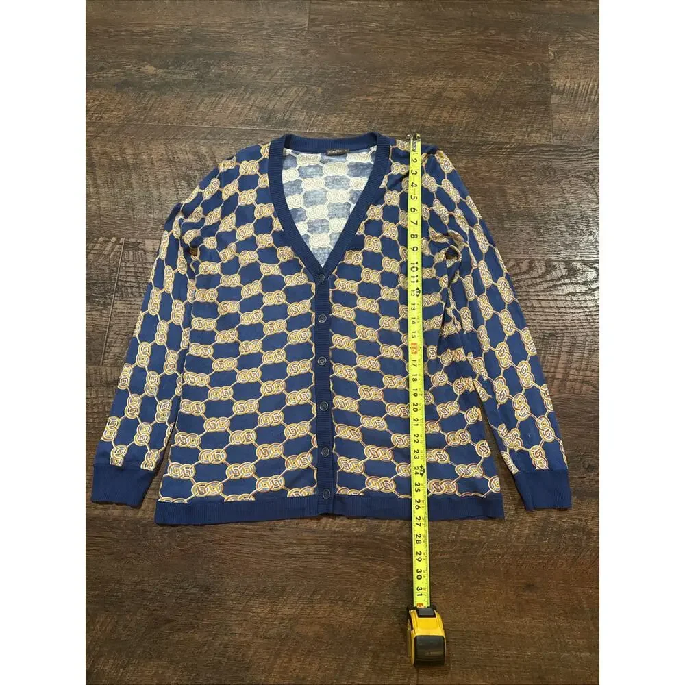 J McLaughlin Cardigan Sweater Old Money Equestrian Preppy Classic Size Medium - Picture 5 of 9